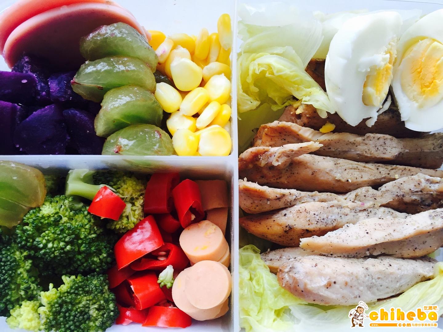 健康瘦身午餐-鸡胸肉便当🍱的做法 步骤12